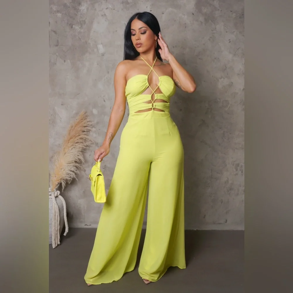 🆕Lime Jumpsuits in STOCK (S,M,L) - Picture 1 of 10